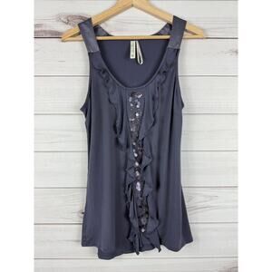 Women's Kische Sequin‎ Tank Top Blouse Size Medium